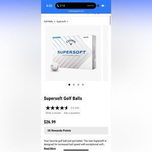 NIB - Callaway Supersoft Golf Balls